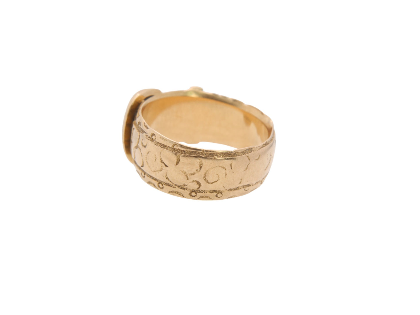 Antique-Edwardian-18ct-Gold-Buckle-Ring