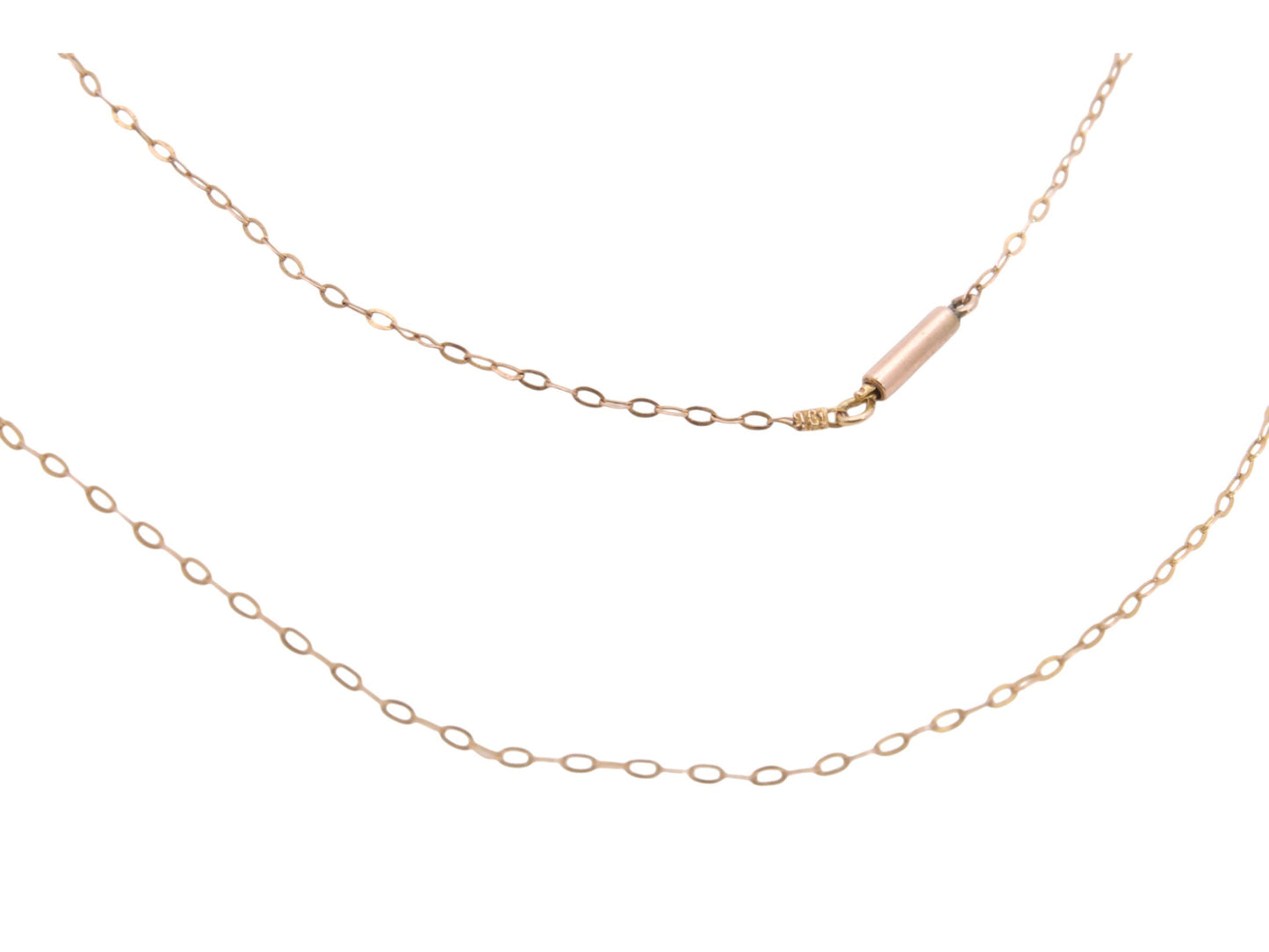 Antique 9ct Gold Dainty Necklace