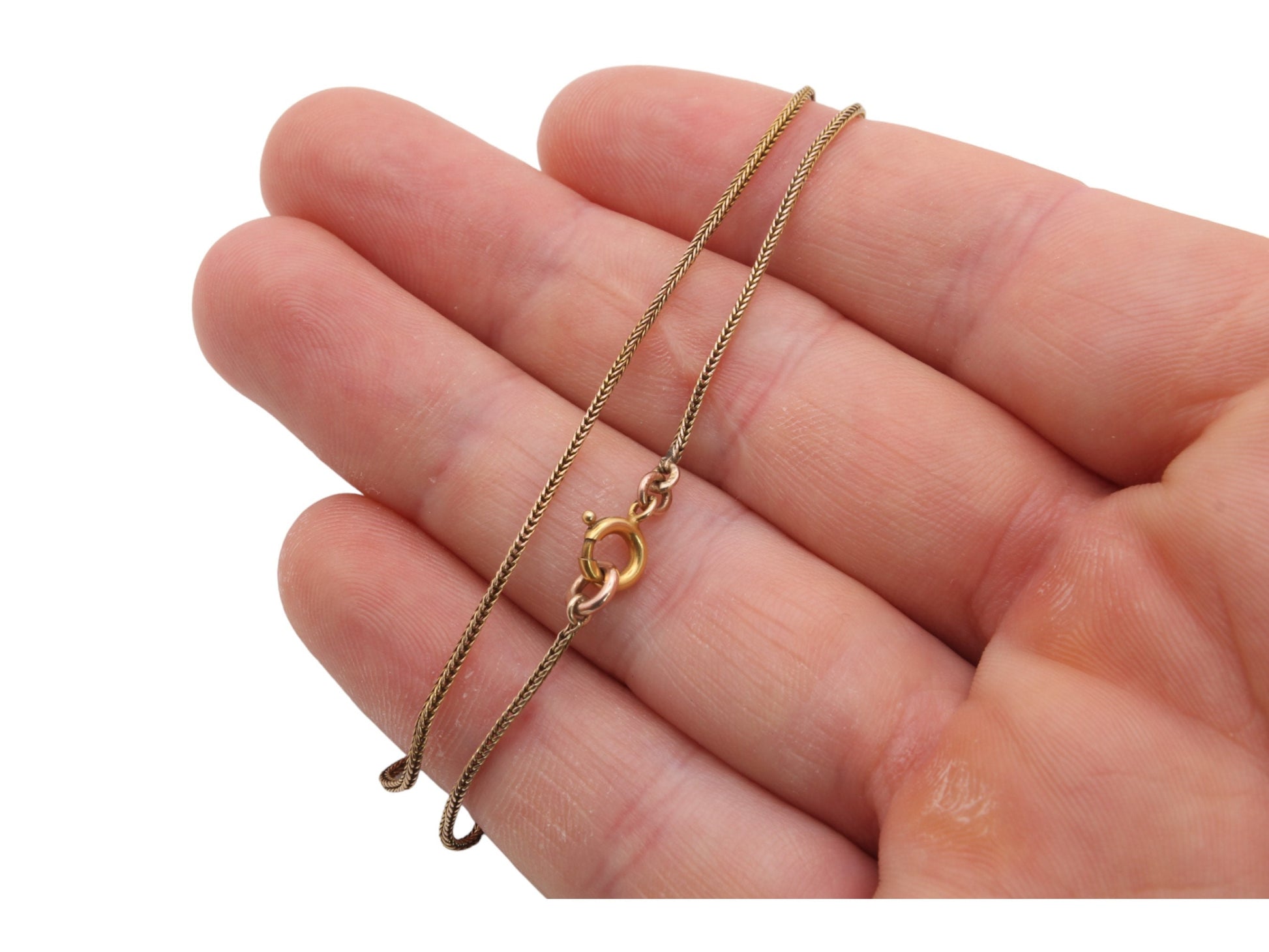 Antique-9ct-Gold-Foxtail-Link-Necklace