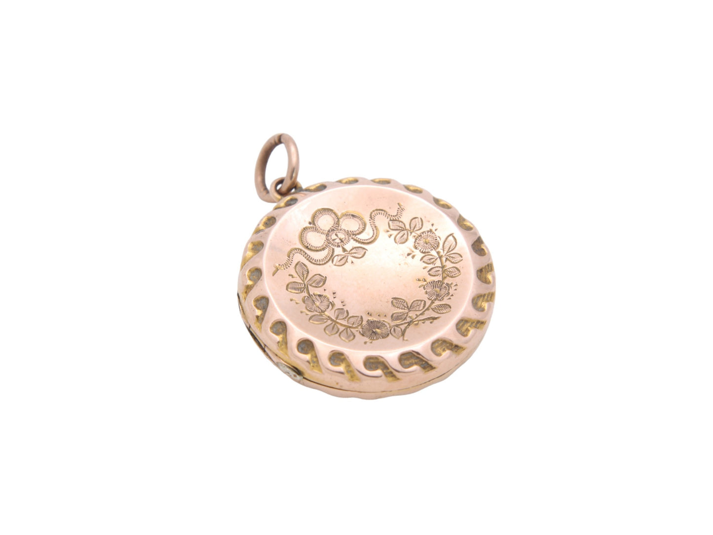 Antique 9ct Gold 'Bouquet Of Flowers' Locket