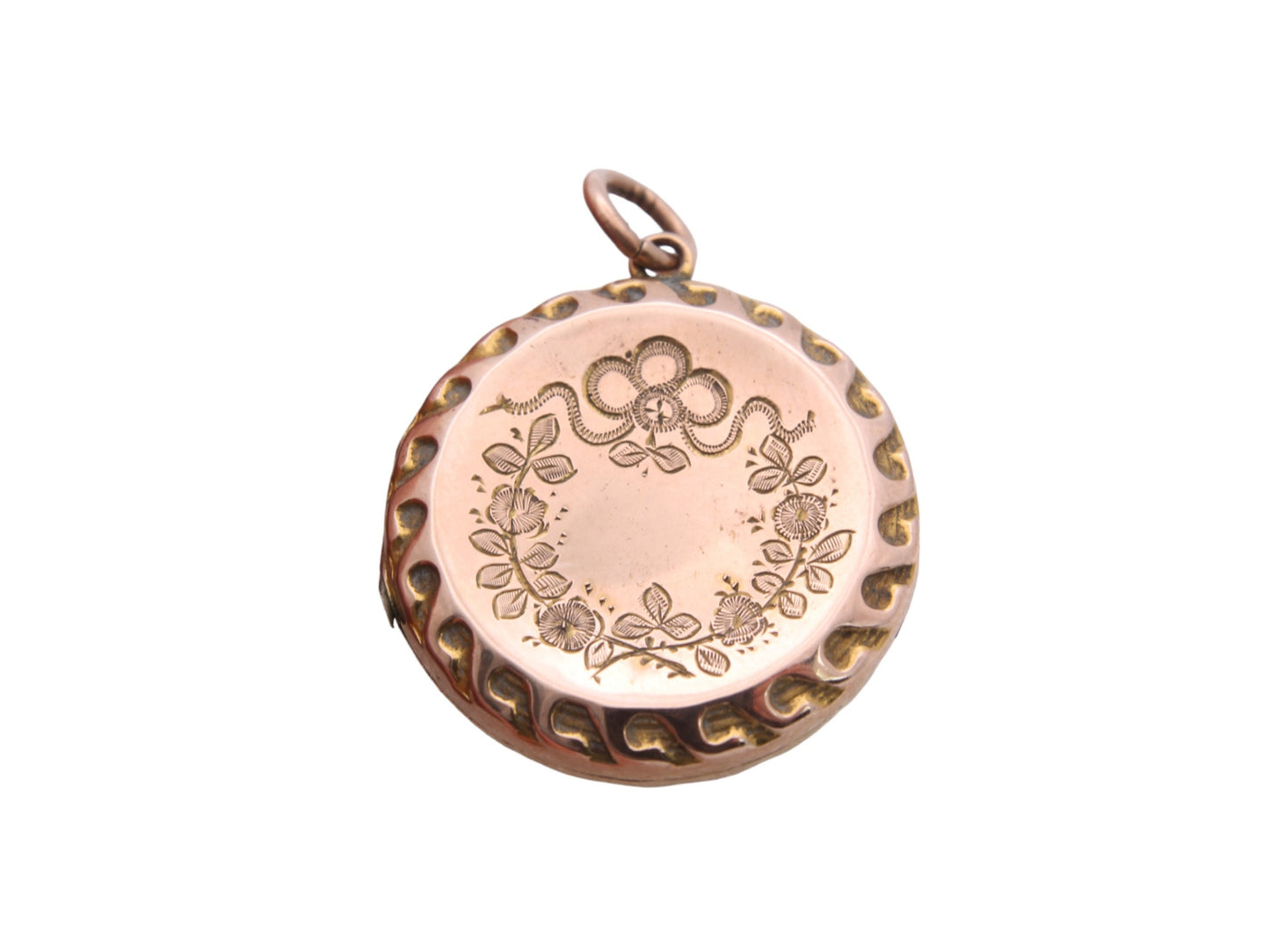 Antique 9ct Gold 'Bouquet Of Flowers' Locket