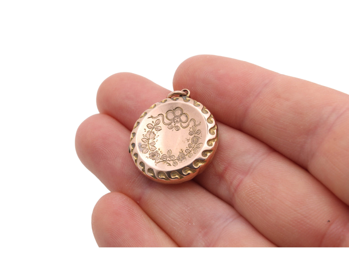 Antique 9ct Gold 'Bouquet Of Flowers' Locket