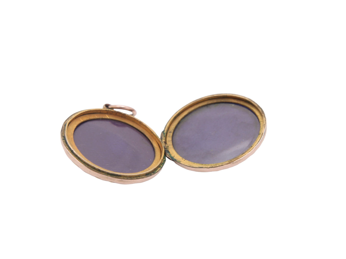 Antique 9ct Gold Back & Front Diamond Locket