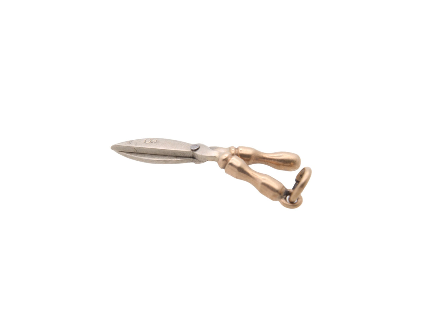 Antique 9ct Gold Movable Garden Shears Charm