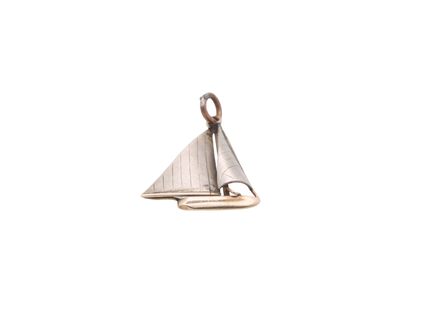 Antique 9ct Gold Sailing Boat Charm