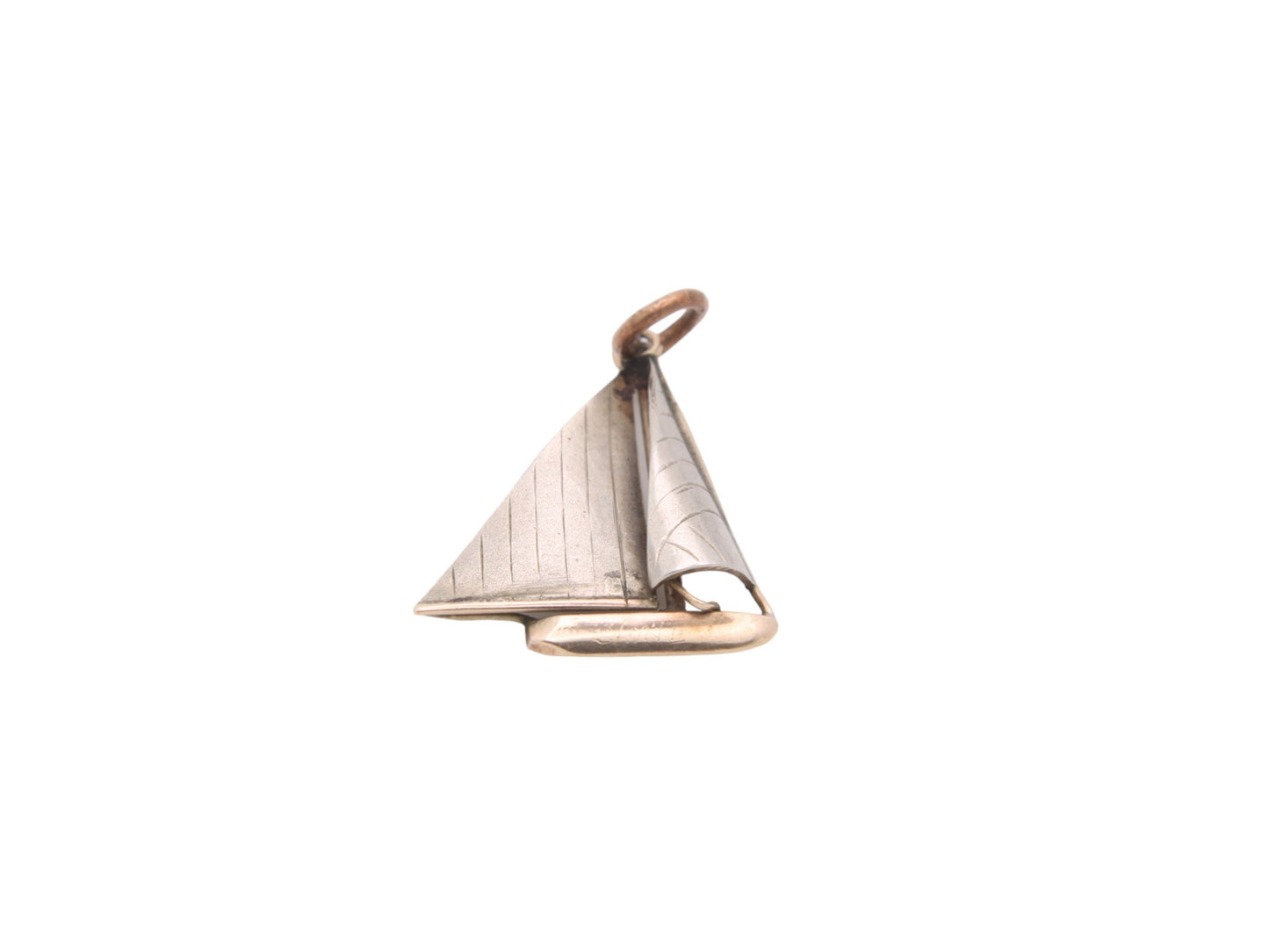 Antique 9ct Gold Sailing Boat Charm