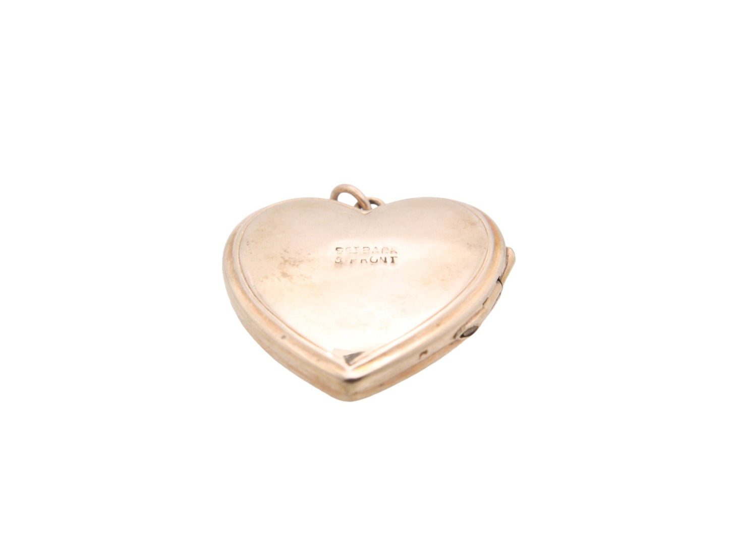 Art Deco 9ct Gold Back & Front Sunburst Locket