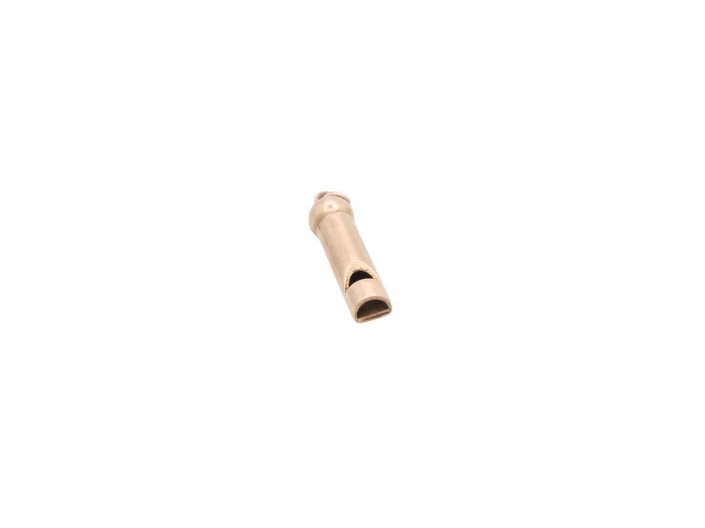 Antique 9ct Gold Dog Whistle Charm Pendant