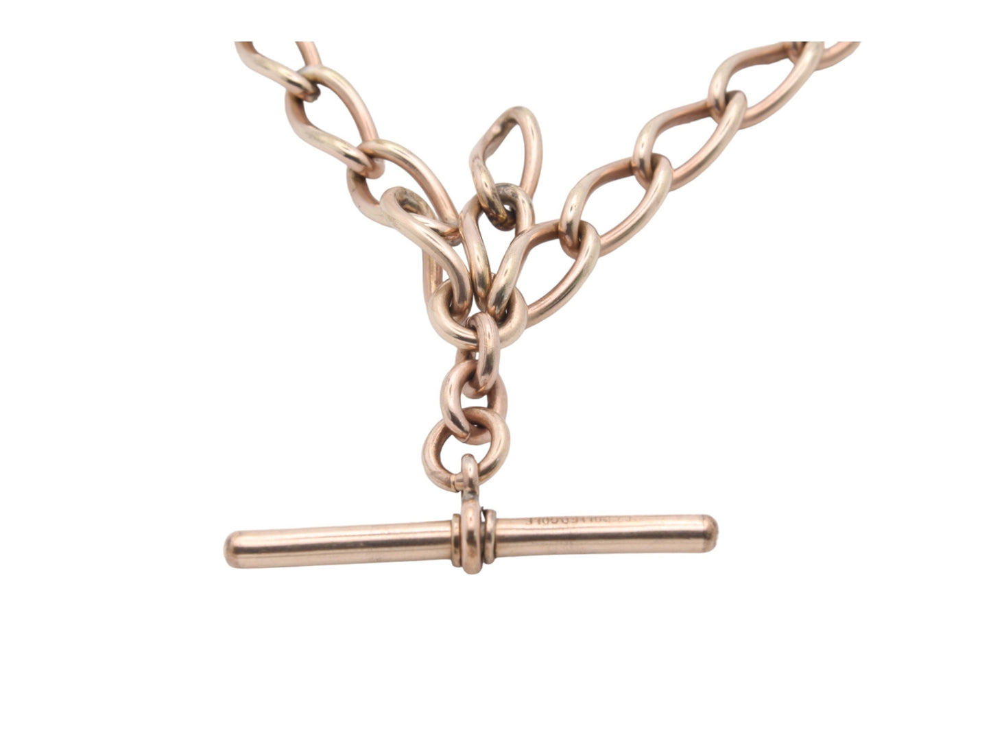 Antique-12ct-Rolled-Gold-Double-Albert-Chain-Necklace