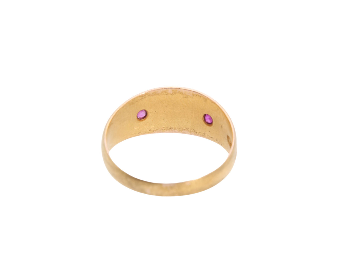 Antique Victorian 15ct Gold Ruby & Pearl Ring