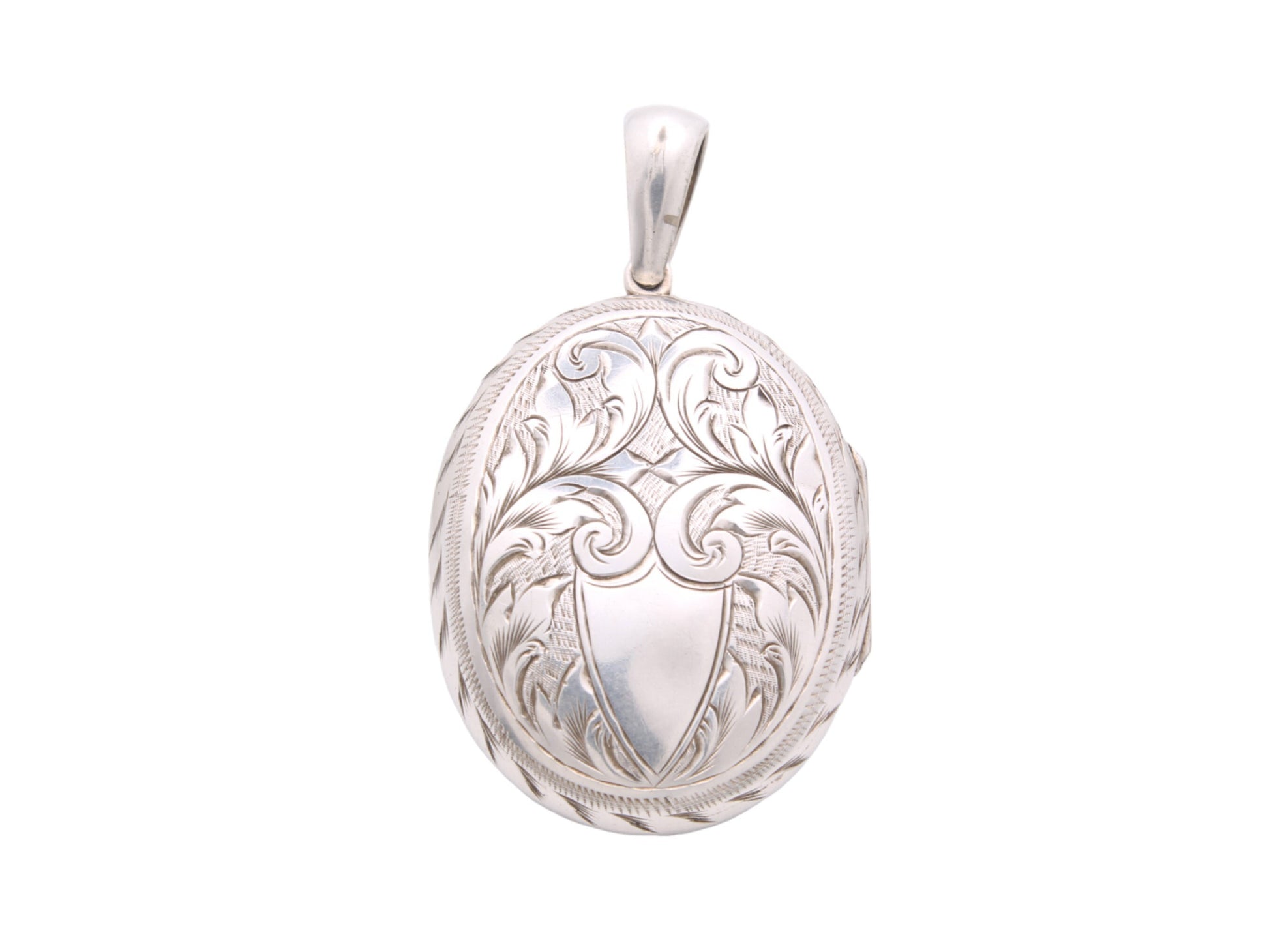 Antique-Victorian-Silver-Amity-Eternity-Infinity-Locket