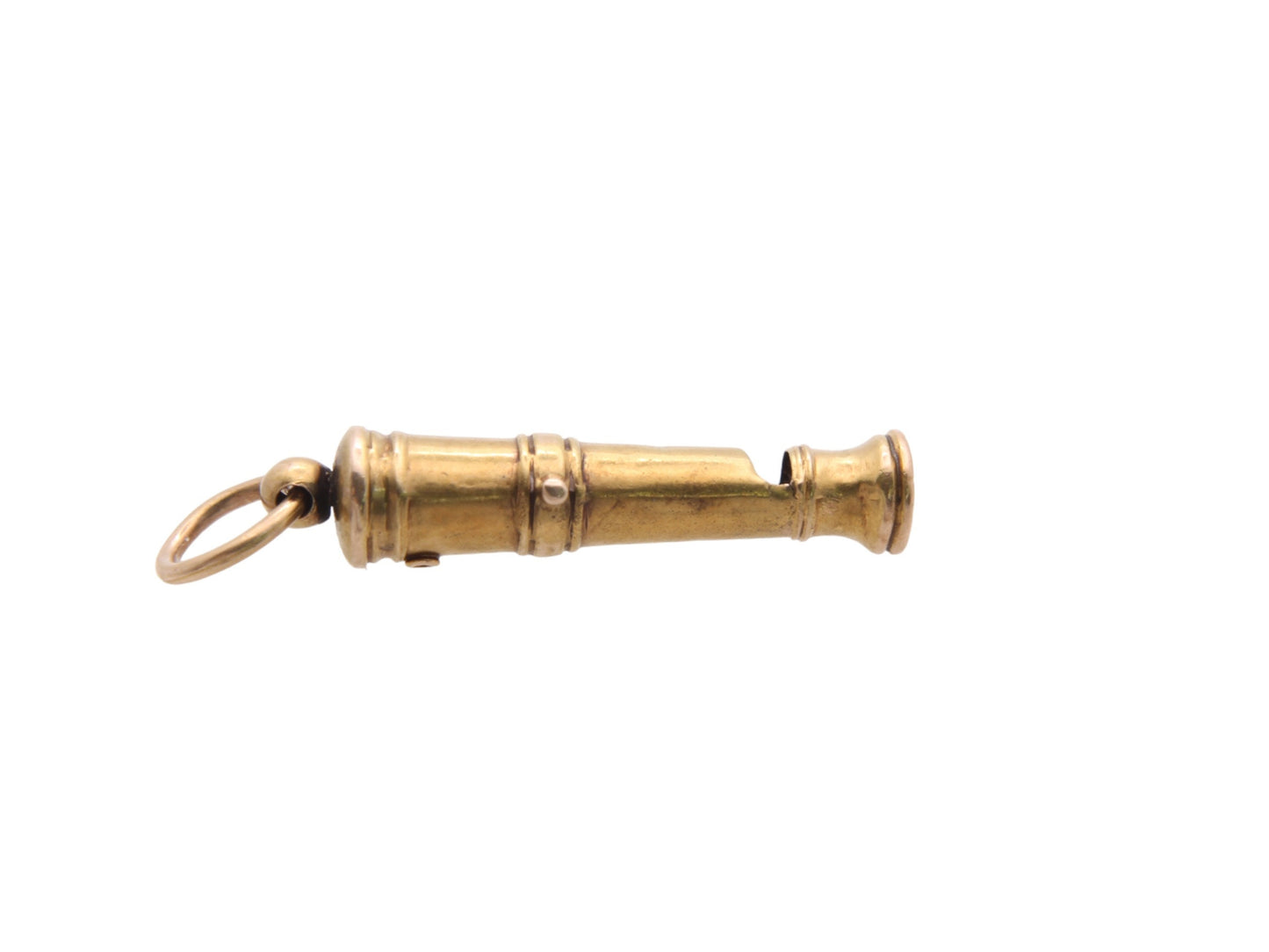 Antique Victorian 15ct Gold Canon Whistle