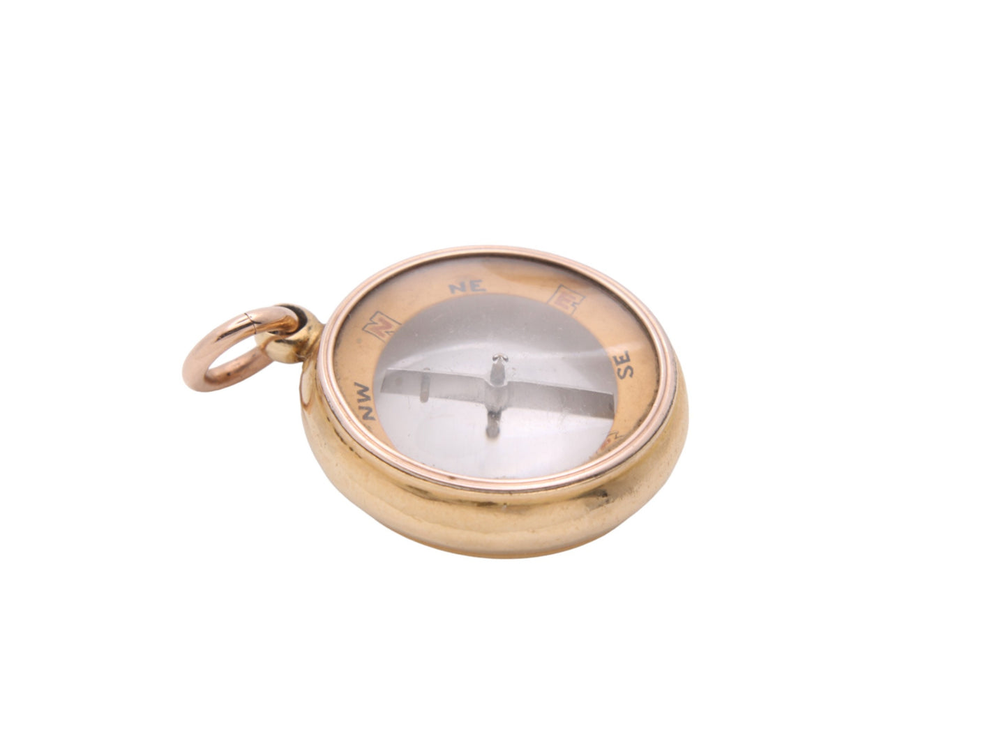 Antique 18ct Gold Compass Pendant Fob