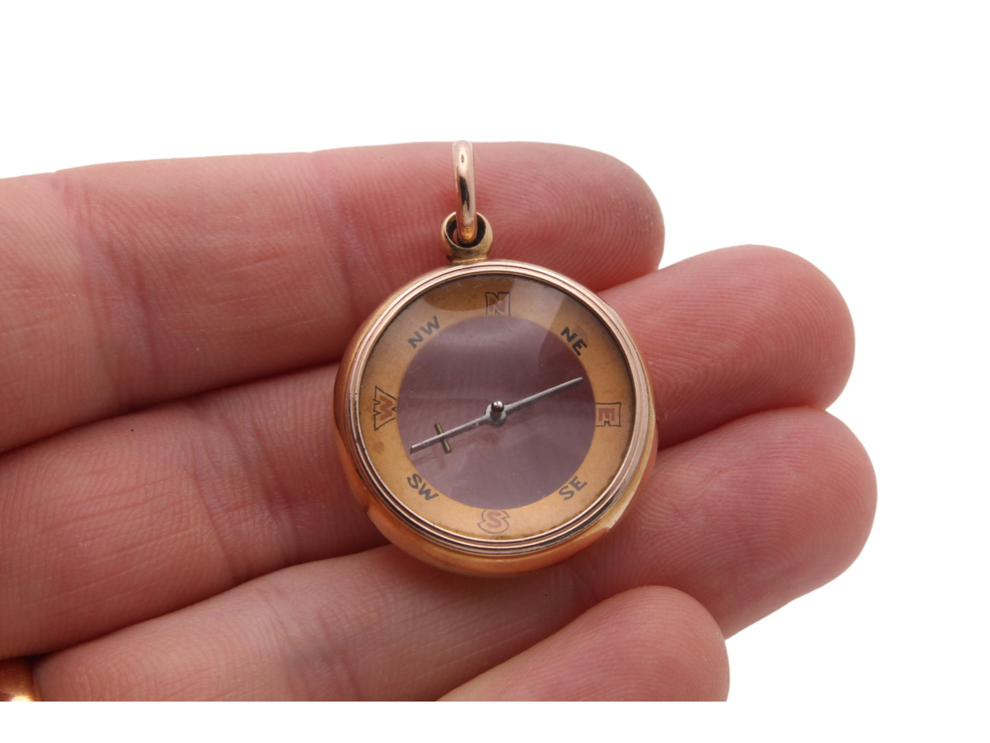 Antique 18ct Gold Compass Pendant Fob