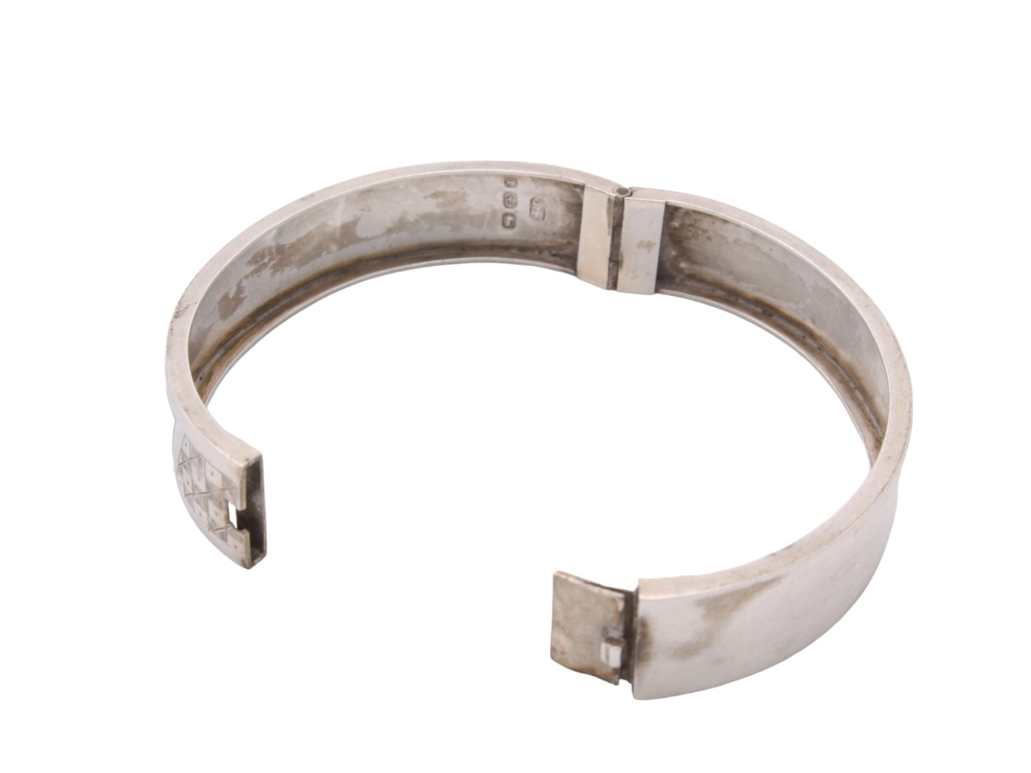 Antique Victorian Silver Swallow Bird In Flight Bangle, 1885