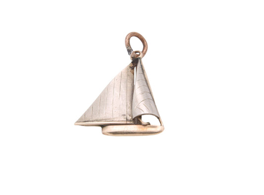 Antique 9ct Gold Sailing Boat Charm