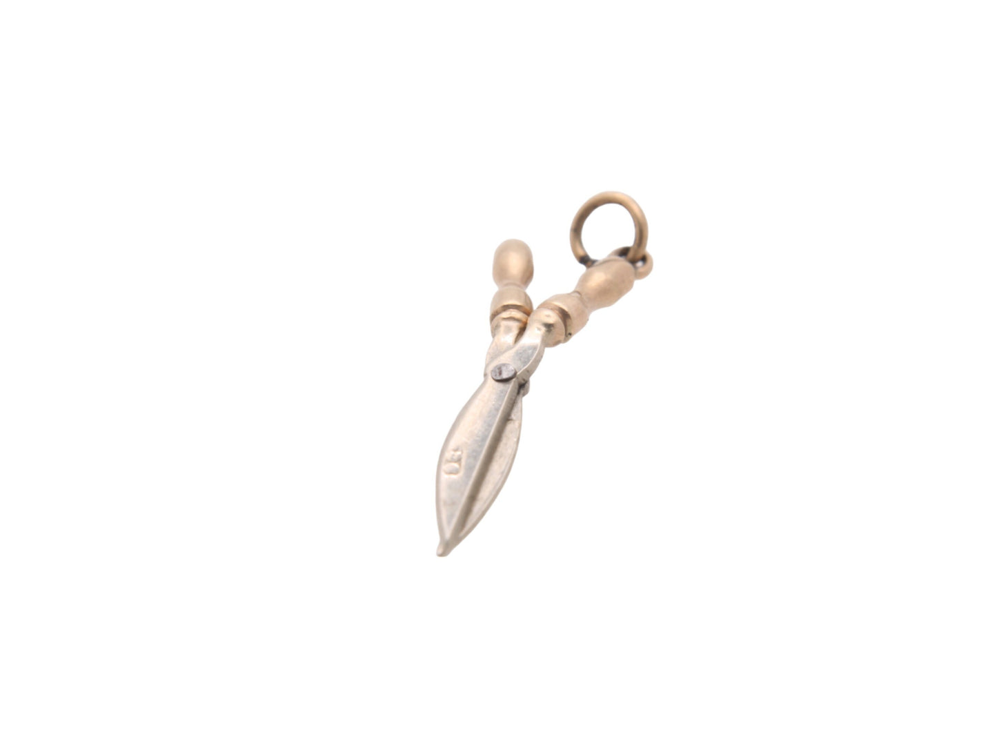 Antique 9ct Gold Movable Garden Shears Charm