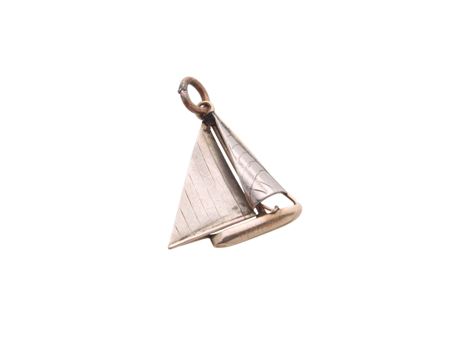 Antique 9ct Gold Sailing Boat Charm