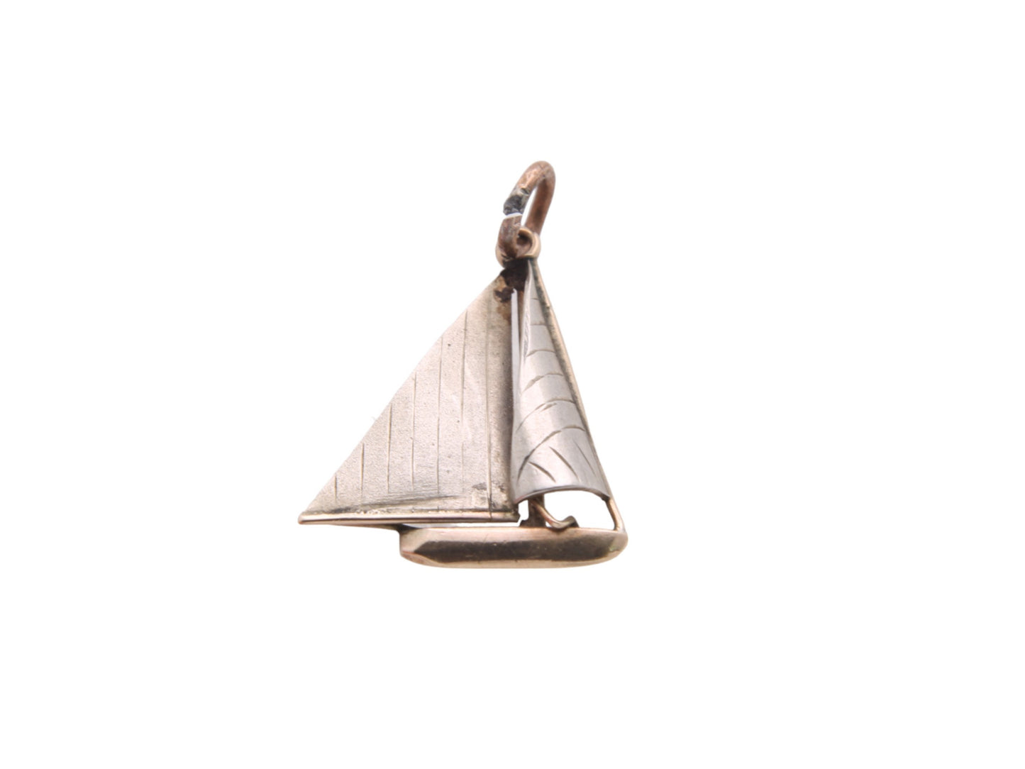 Antique 9ct Gold Sailing Boat Charm