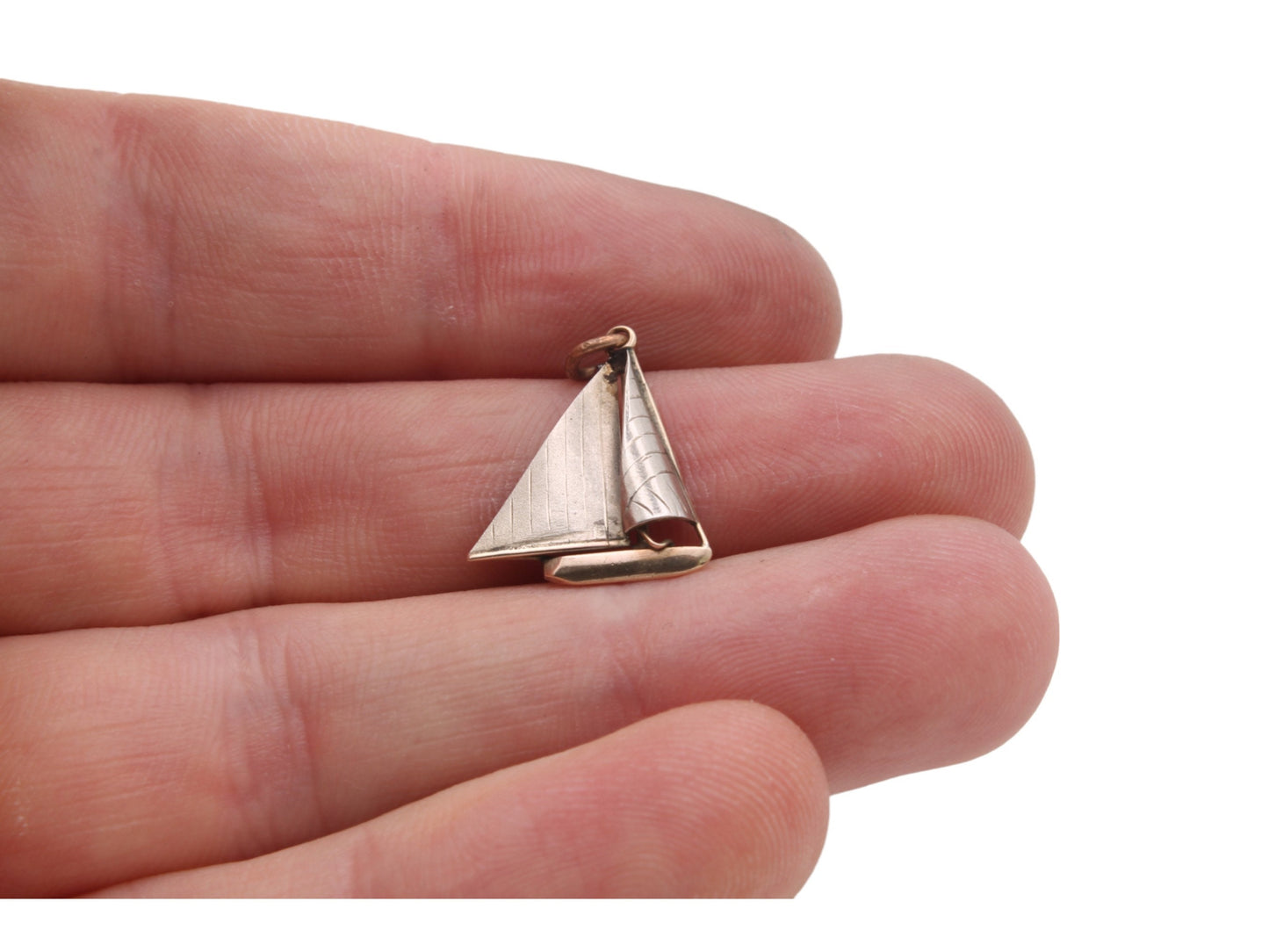 Antique 9ct Gold Sailing Boat Charm