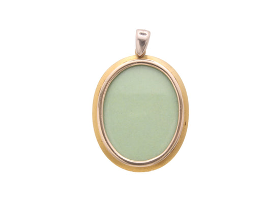 Antique 18ct Gold Old Cut Diamond Locket Pendant, 13g