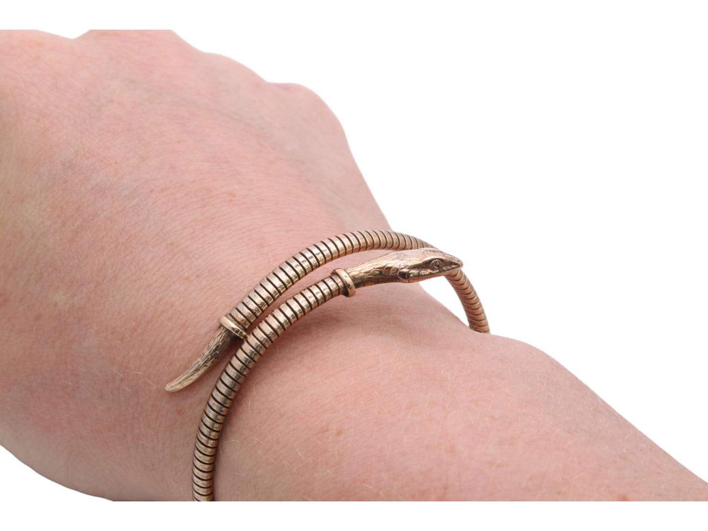 Antique-Rolled-Gold-Snake-Bangle