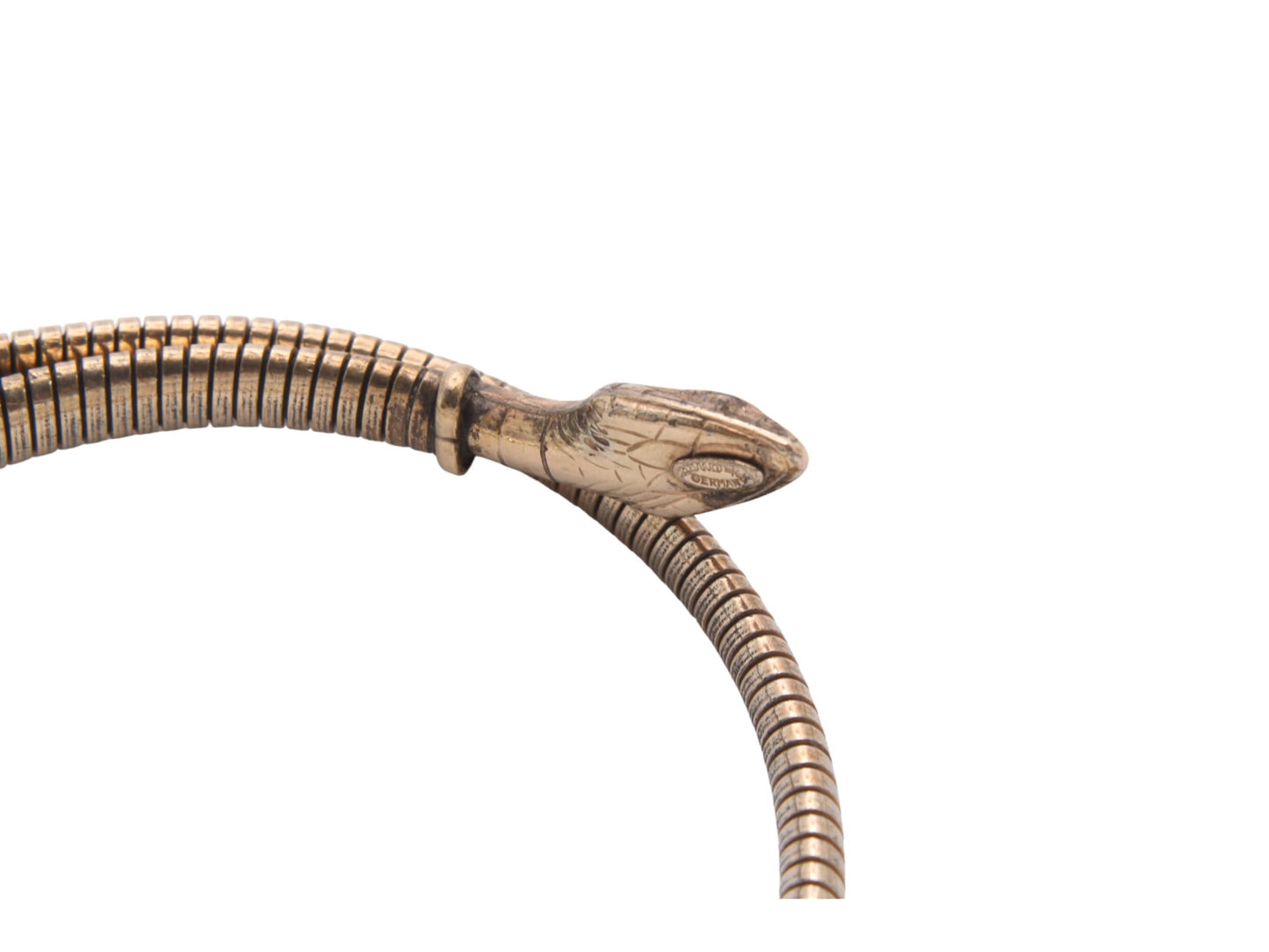 Antique Rolled Gold Snake Bangle