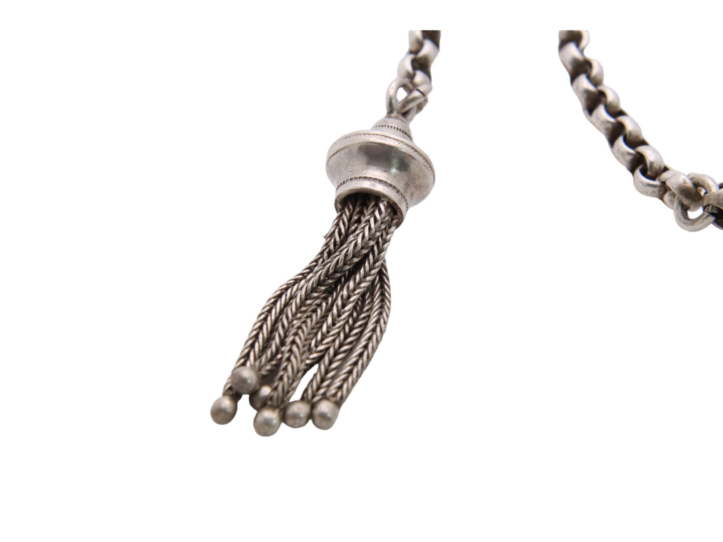 Antique Sterling Silver Albertina Bracelet & Tassel