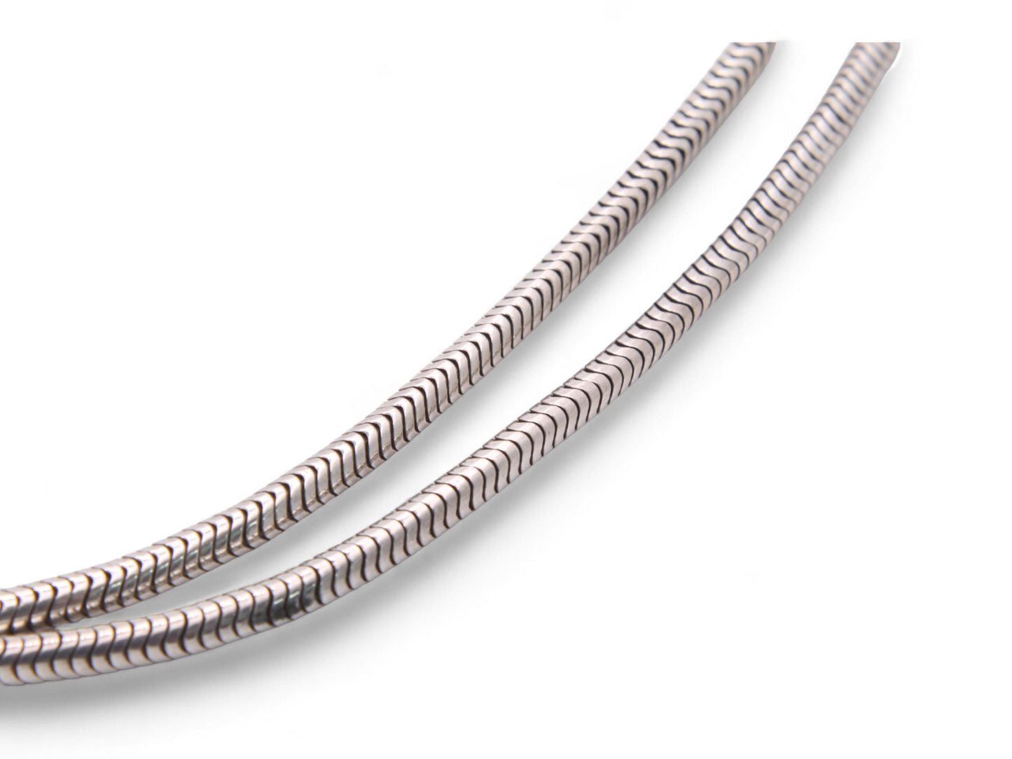 Antique Sterling Silver Long Guard Snake Link, 65g