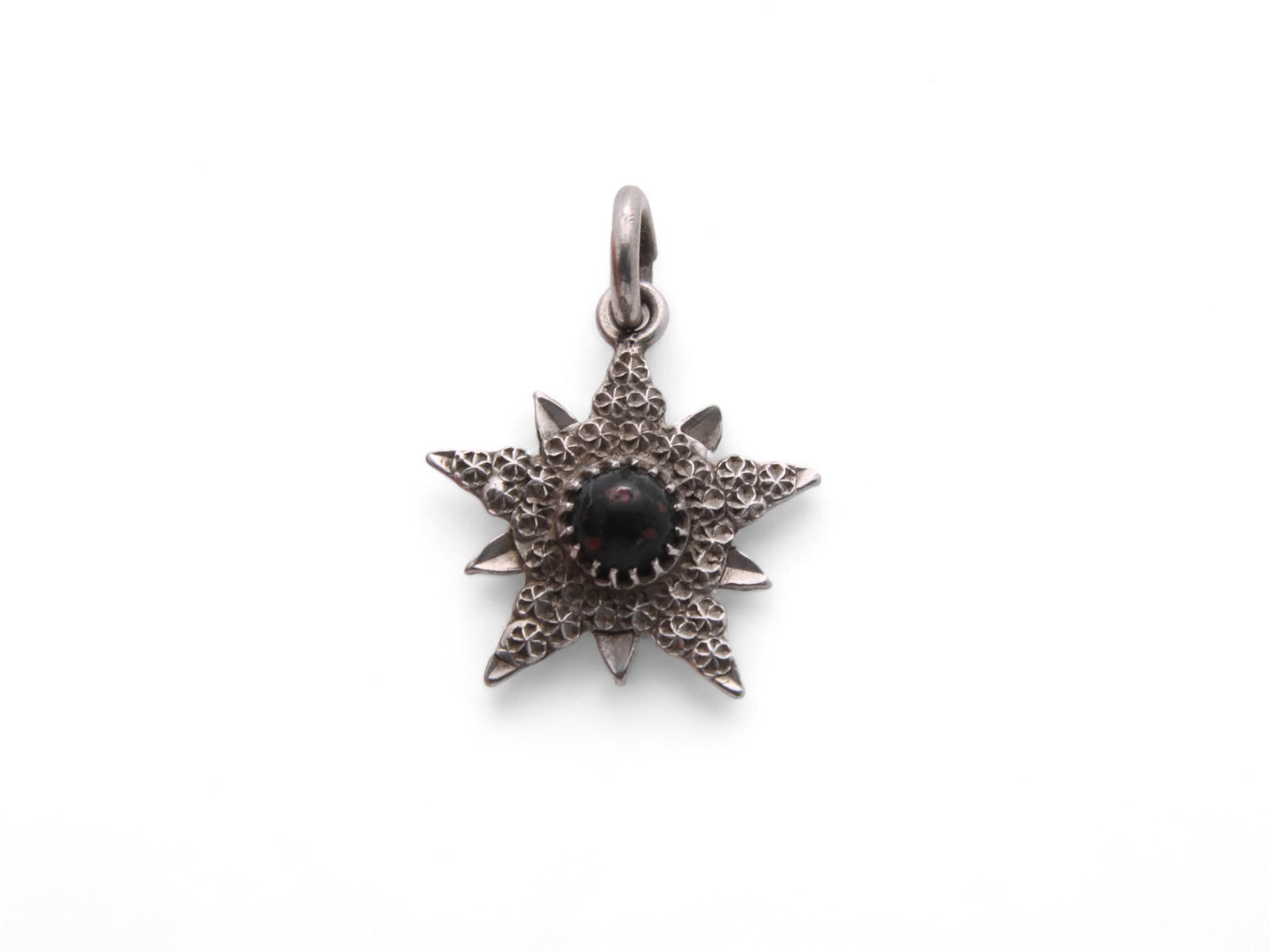 Antique Victorian Sterling Silver Star Charm - Charles Horner