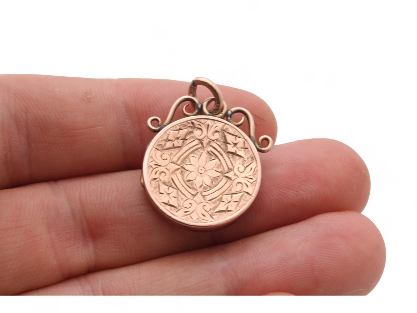 Antique 9ct Gold Chased Locket