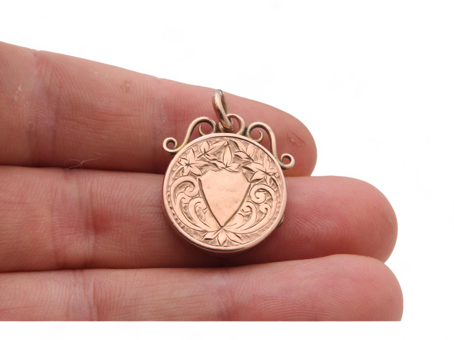 Antique 9ct Gold Chased Locket