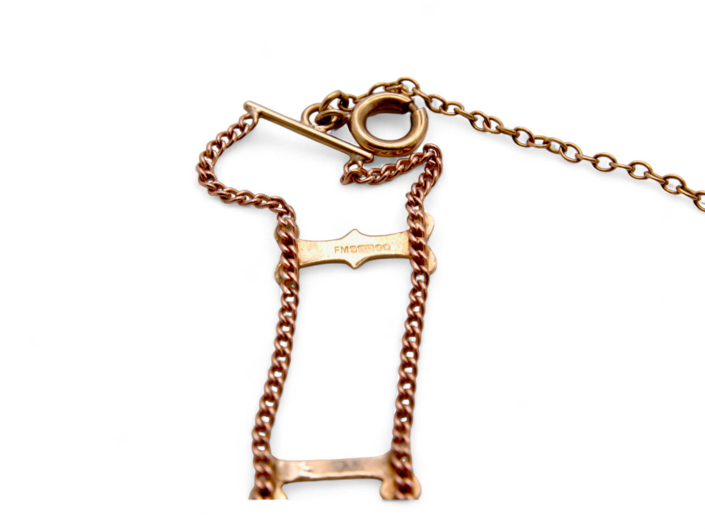 Vintage 9ct Gold I Love You Bracelet, 7.25"