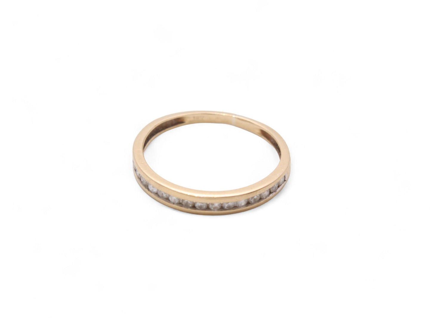 Vintage 18ct Gold Diamond Half Eternity Band, 0.16ctw