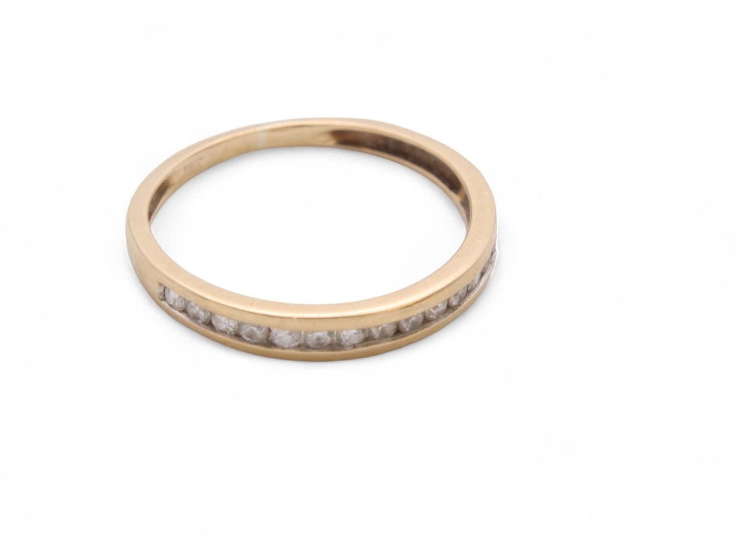 Vintage 18ct Gold Diamond Half Eternity Band, 0.16ctw