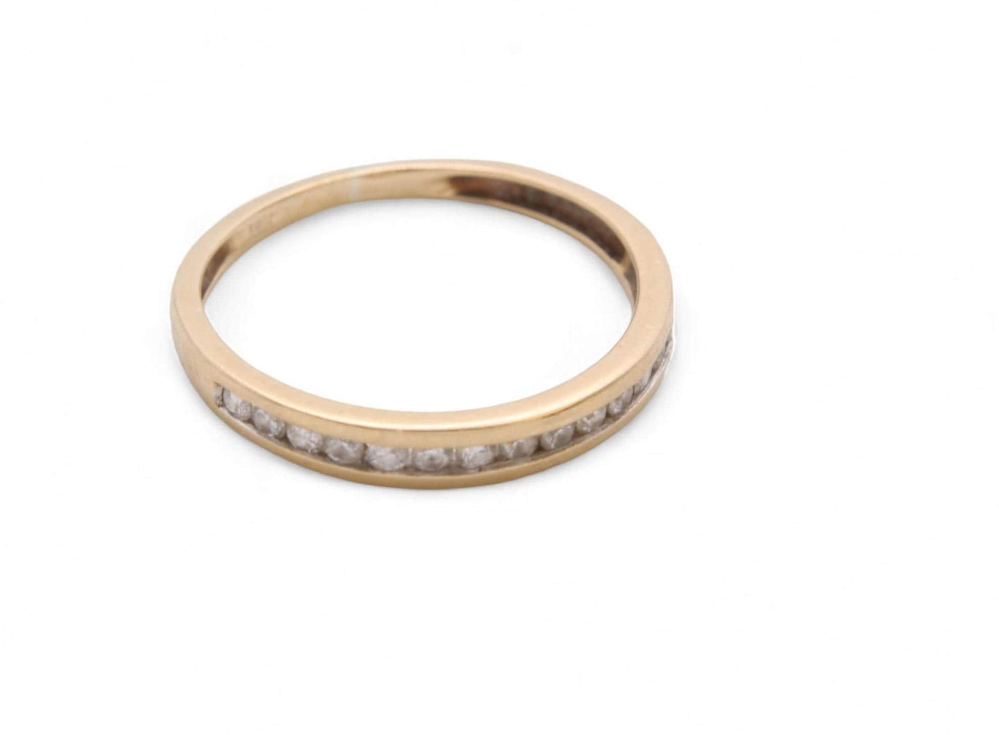 Vintage 18ct Gold Diamond Half Eternity Band, 0.16ctw