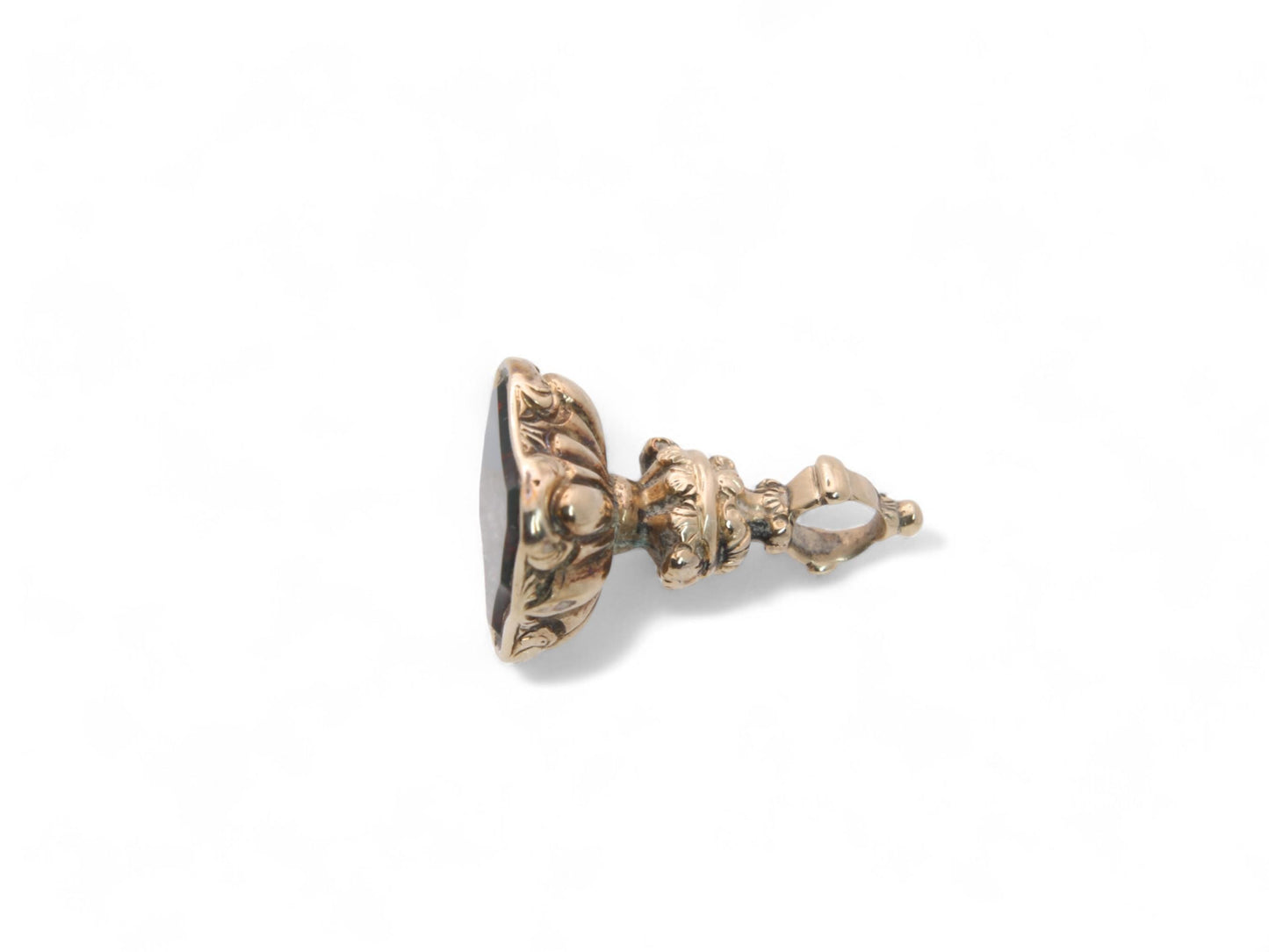 Antique 9ct Gold Bloodstone Fob Seal