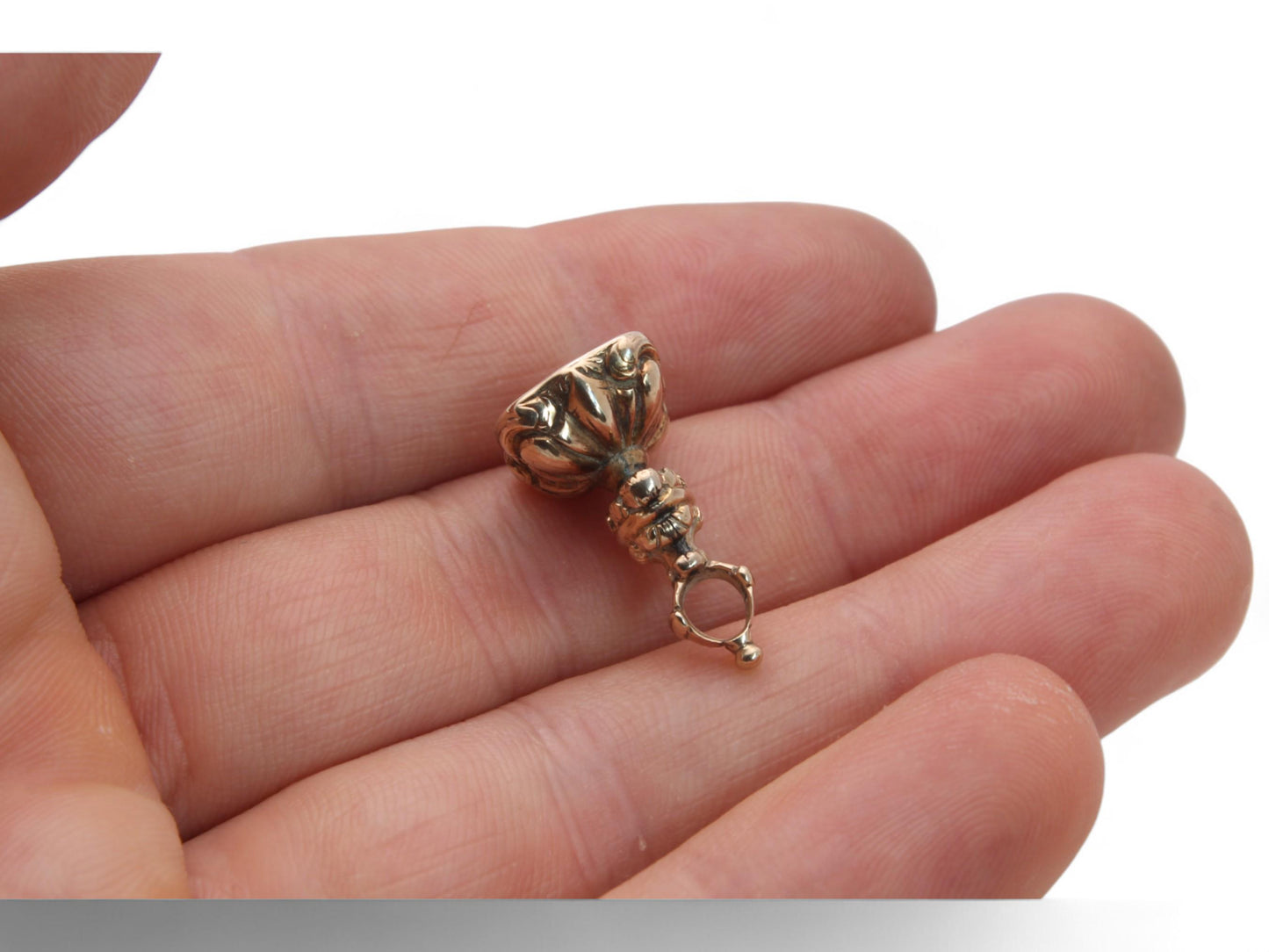 Antique 9ct Gold Bloodstone Fob Seal