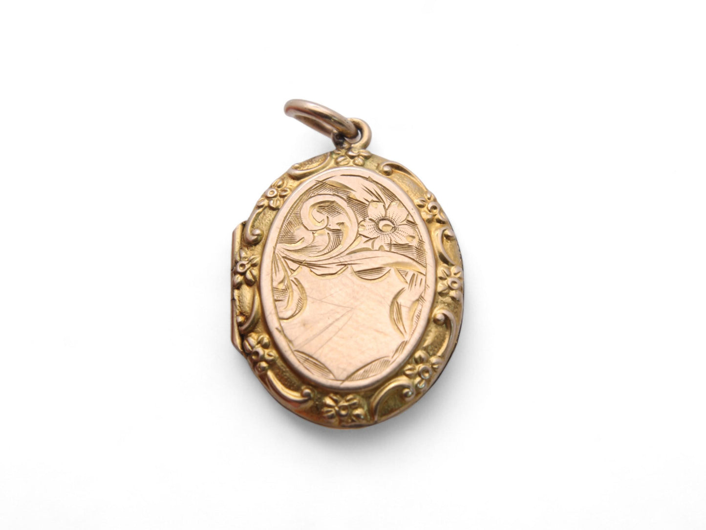 Antique 9ct Gold Forget Me Not Locket