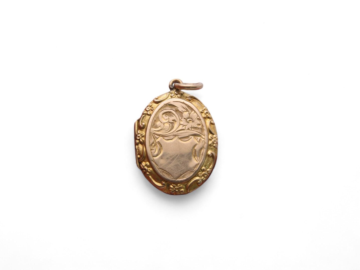 Antique 9ct Gold Forget Me Not Locket