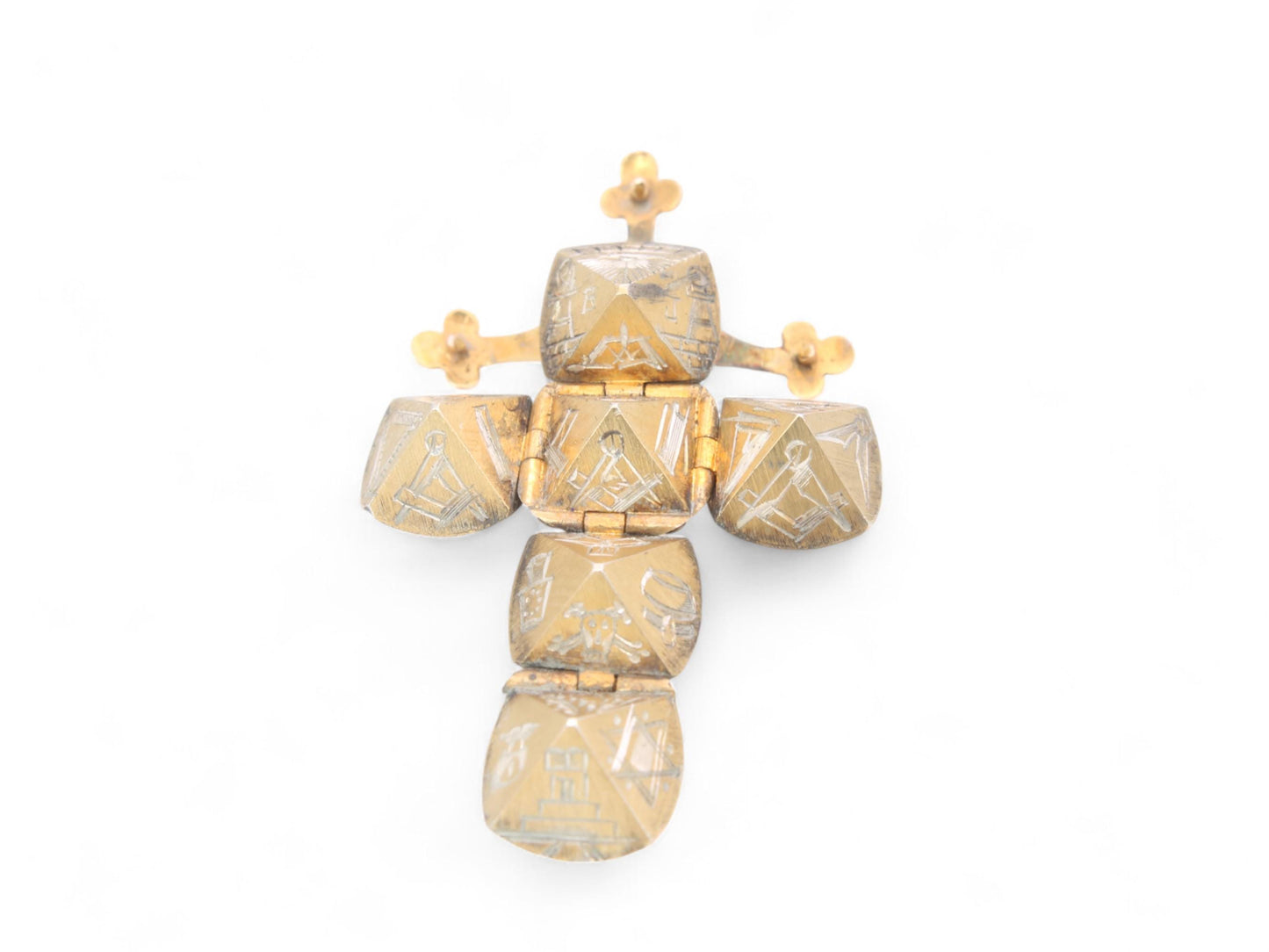 Antique 9ct Gold Masonic Opening Orb Puzzle