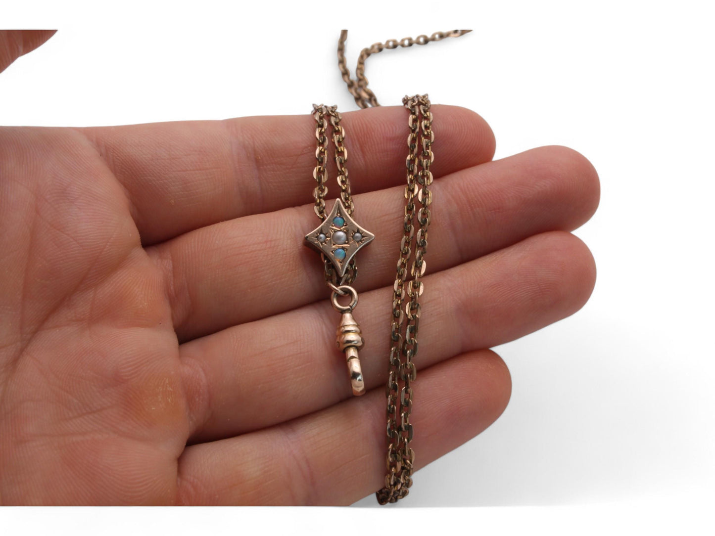 Antique-9ct-Rolled-Gold-Opal-Slider-Long-Guard