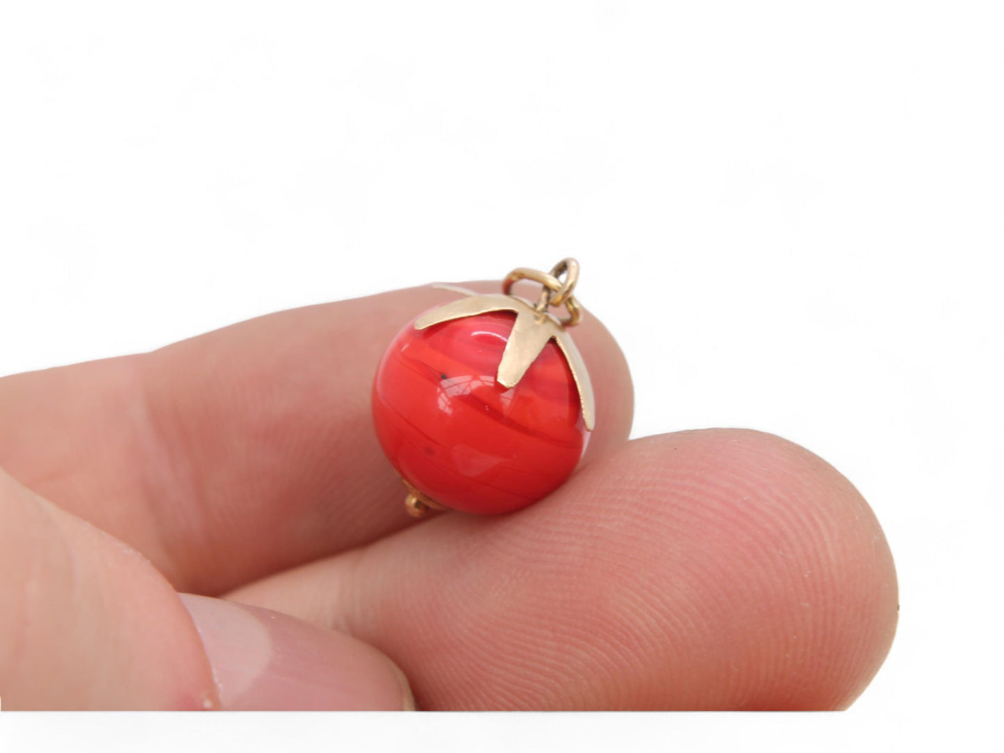 Vintage 9ct Gold Novelty Tomato Charm