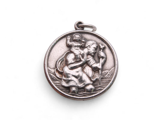 Vintage Sterling Silver St Christopher's Pendant, Charles Horner