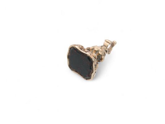 Antique 9ct Gold Bloodstone Fob Seal