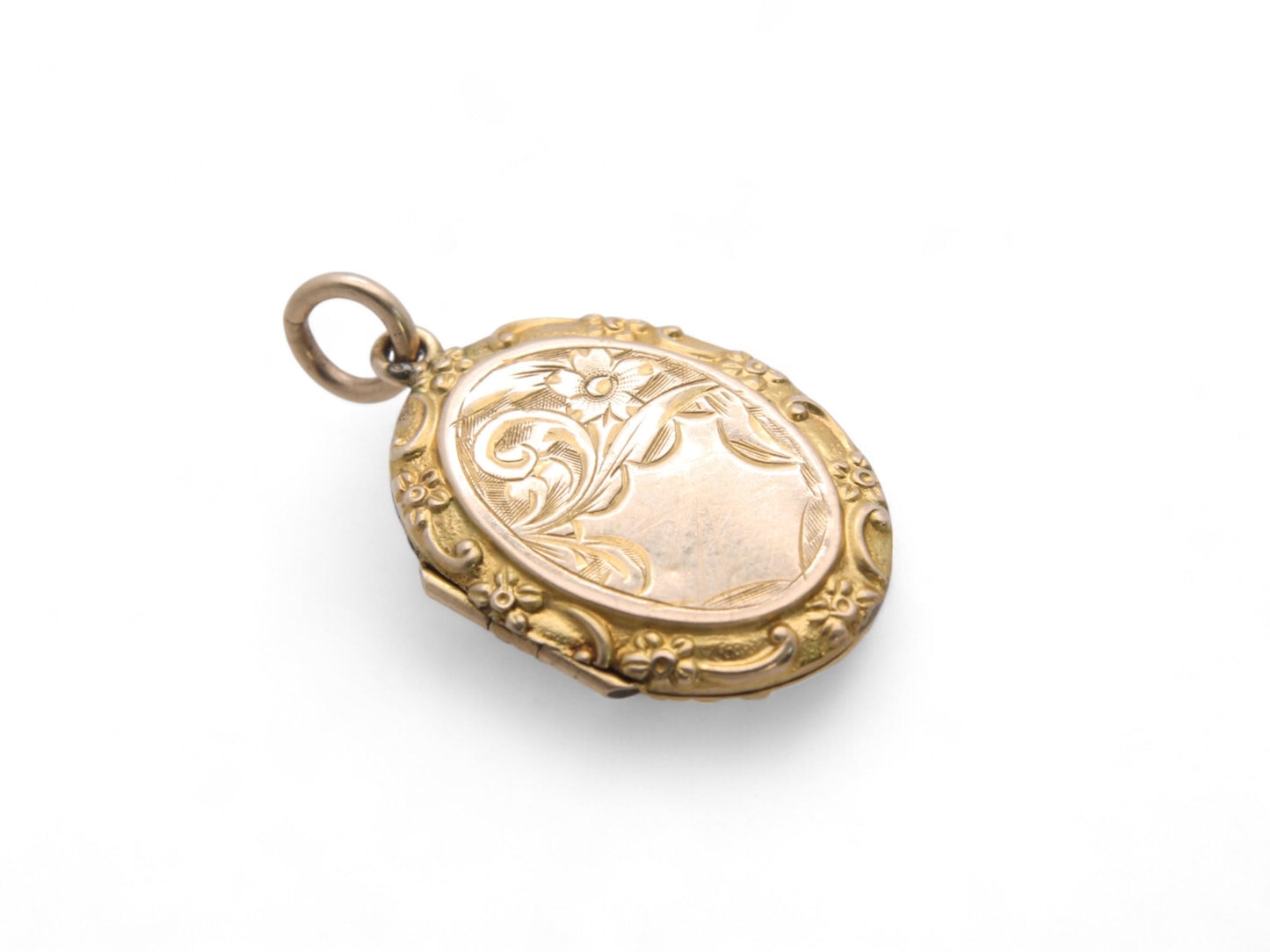 Antique 9ct Gold Forget Me Not Locket