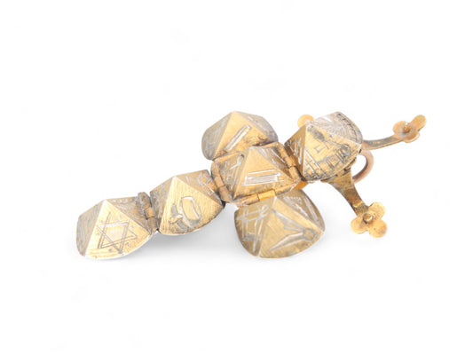 Antique 9ct Gold Masonic Opening Orb Puzzle