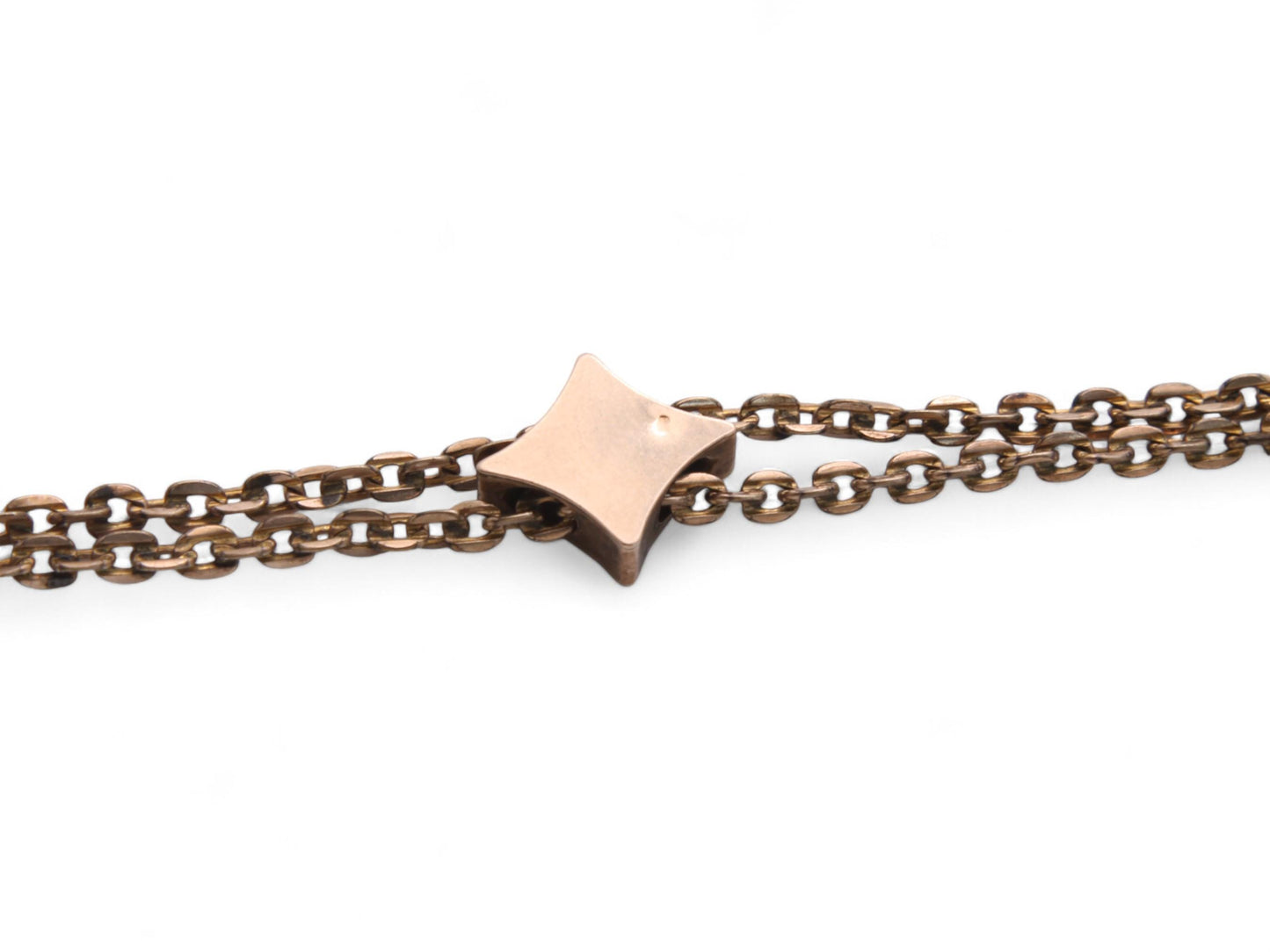 Antique 9ct Rolled Gold Opal Slider Long Guard