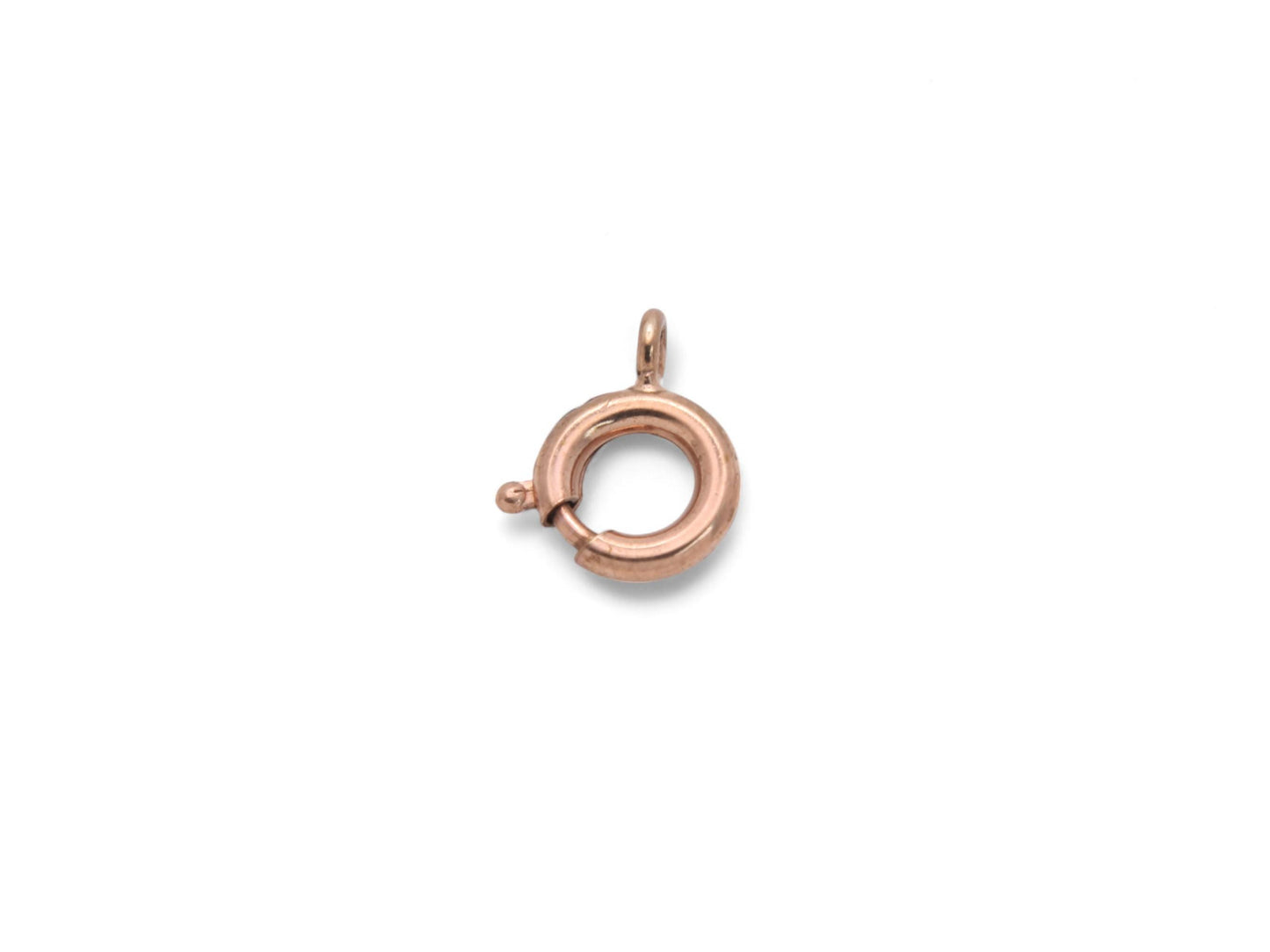 Antique 9ct Rose Rolled Gold Bolt Ring Clasp, 8mm