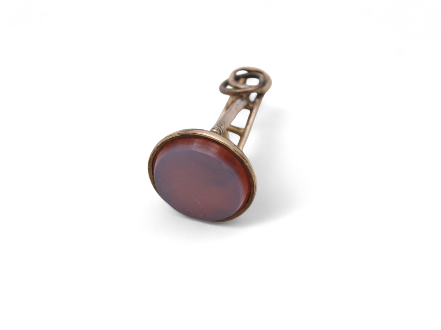 Antique 9ct Gold Heart Ladder Pendant